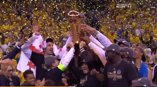 2017年nba冠军属于勇士 勇士夺得2017年NBA总冠军
