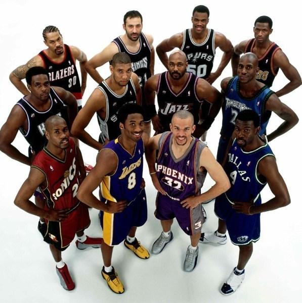 nba80年代全明星合影 精心整理的历届NBA全明星球员合影(4)