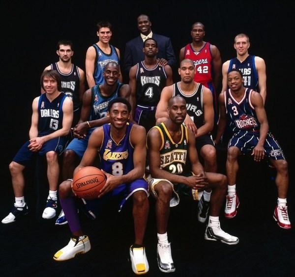 nba80年代全明星合影 精心整理的历届NBA全明星球员合影(6)