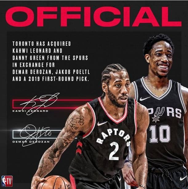 nba2018球员交易 2018年NBA十大交易