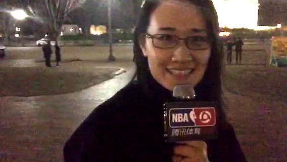中国女记者采访nba 中国女记者问懵NBA名将(6)