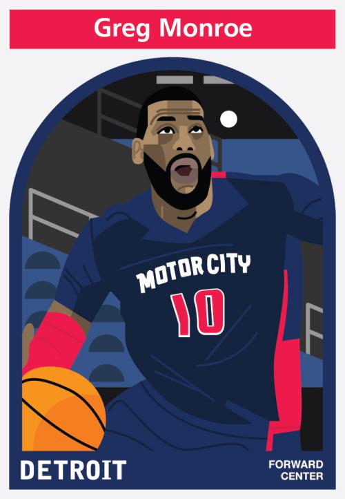 nba简单画画 NBA球员简笔肖像画(8)