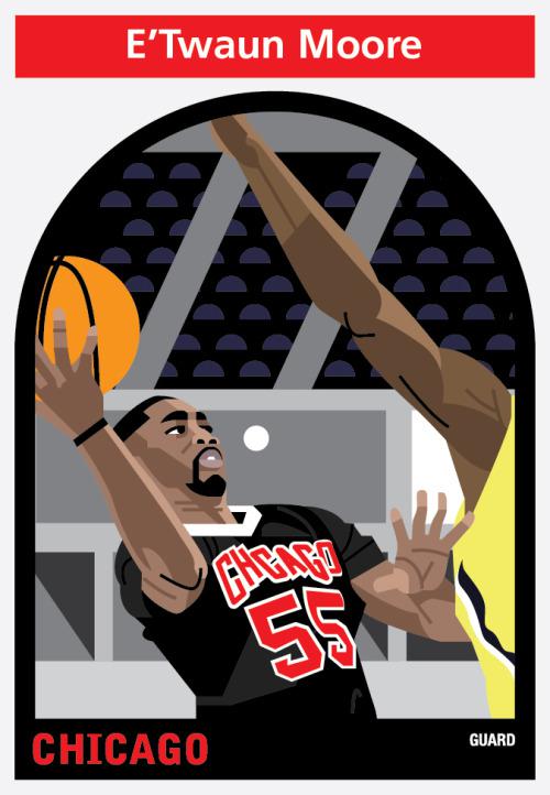 nba简单画画 NBA球员简笔肖像画(9)