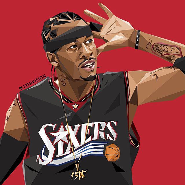 nba传球插画 NBA球星经典招牌动作插画合集(6)