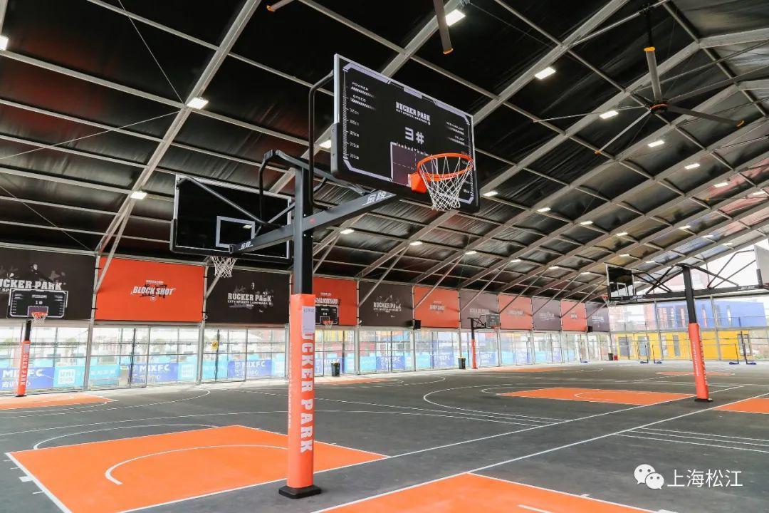 nba篮球公园马刺 全国最大的洛克公园篮球馆投入试运营(5)
