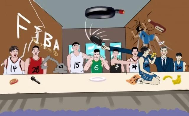 男篮插画纷争，辽粤球迷都“输”了，为什么NBA不会出现？