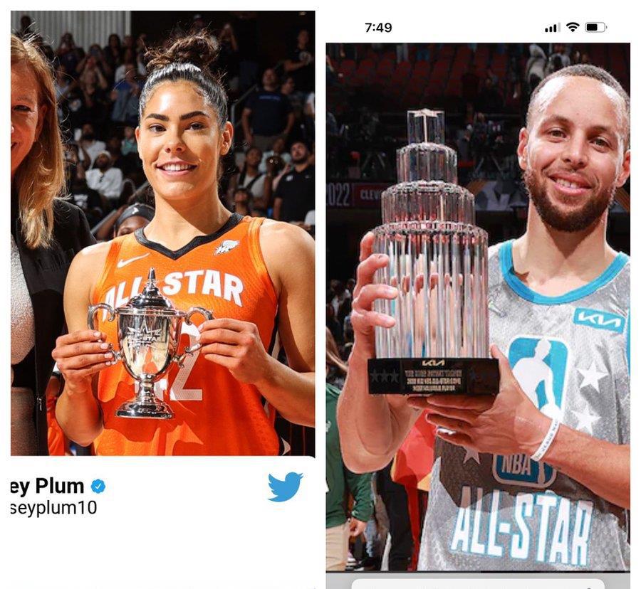 WNBA全明星MVP奖杯引争议！尺寸小到用手捏，评论员都忍不住吐槽(2)