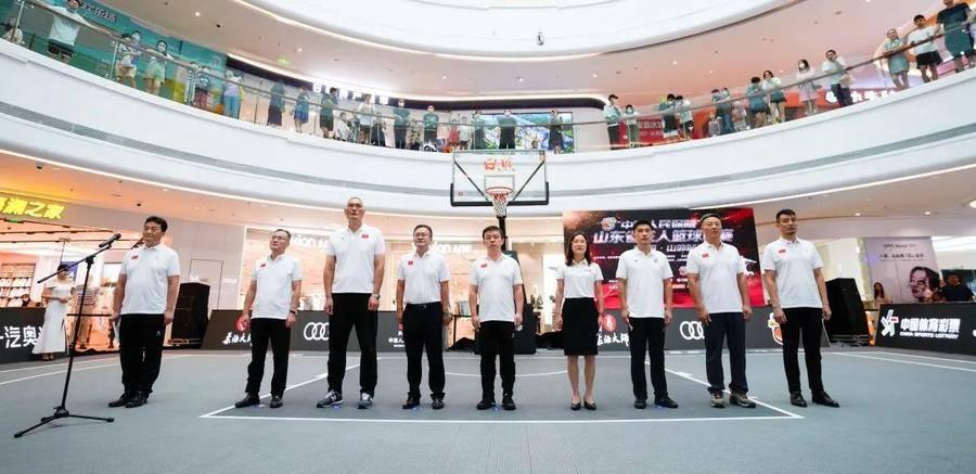 2022山东省男子三人篮球联赛日照·山外站开赛(1)