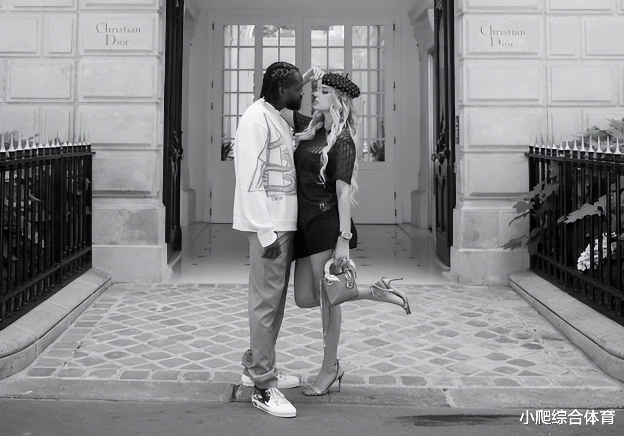 美女与野兽！贝弗利携白富美女友亮相巴黎时装周，NBA罕见黑白配(4)