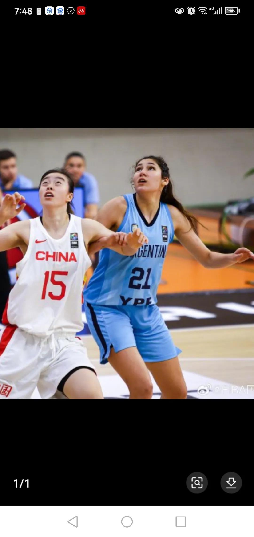 u19世界杯中国女篮结束五连败，终于收获一场大胜，以76：53大胜阿根廷，尽管来(1)