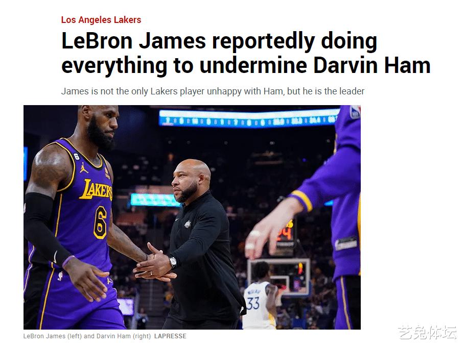 40000分后，湖人内部矛盾激化，NBA媒体称詹姆斯试图逼走主教练(11)