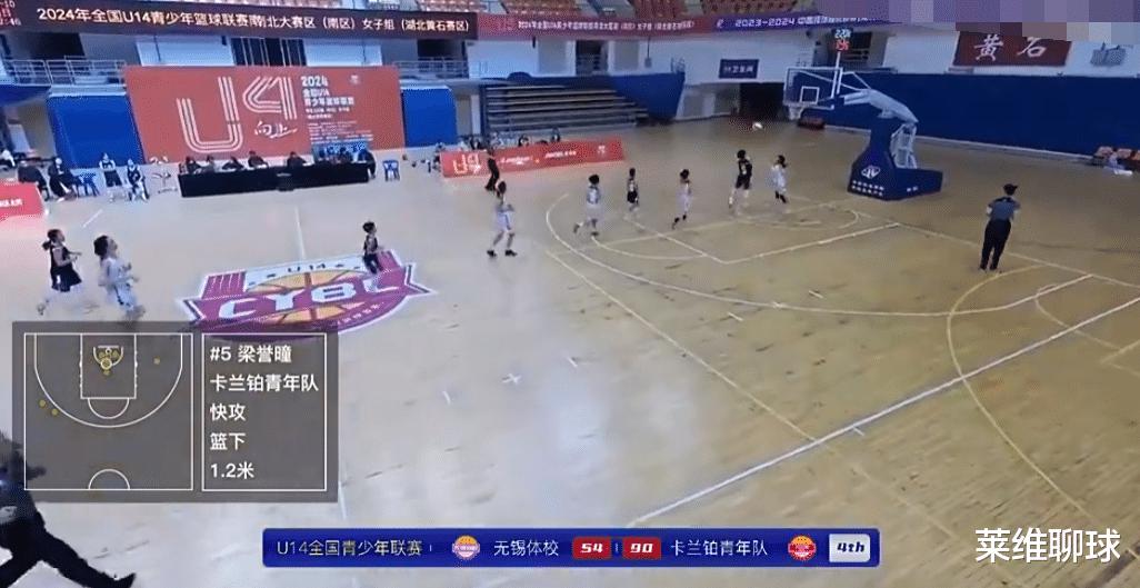 狂轰59分，对面全队56分！中国女篮诞生14岁女科比，姚明真等到了(2)