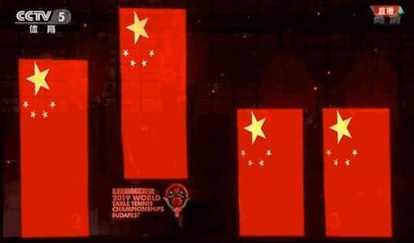 中国荣耀时刻！刘诗雯夺冠，4面五星红旗升起 女乒壮举显霸主地位(8)