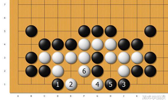 黑先，利用好被切断的两颗黑子，可以反杀白棋(2)