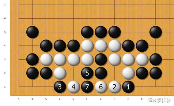 黑先，利用好被切断的两颗黑子，可以反杀白棋(9)