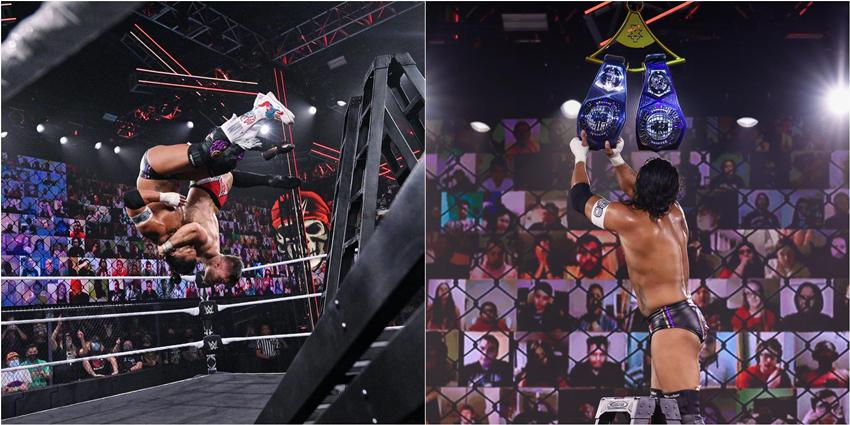 WWE轻量级冠军实现大一统，克罗斯重创巴洛尔重登NXT王座！(4)