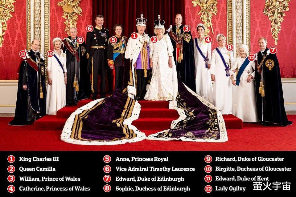 英国王室公布加冕官方照！三代人组成“精简团队”，查尔斯很气派(6)