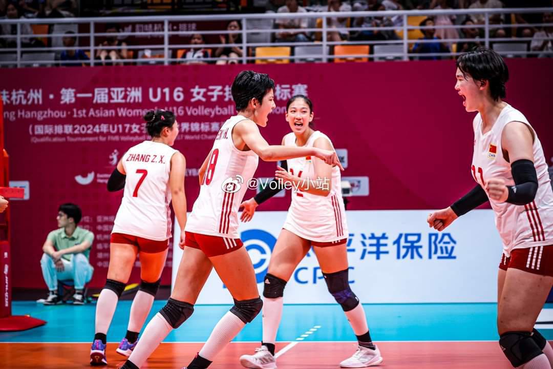 亚洲U16女排锦标赛，中国女排3-0哈萨克斯坦女排精彩图集 ​​​(11)
