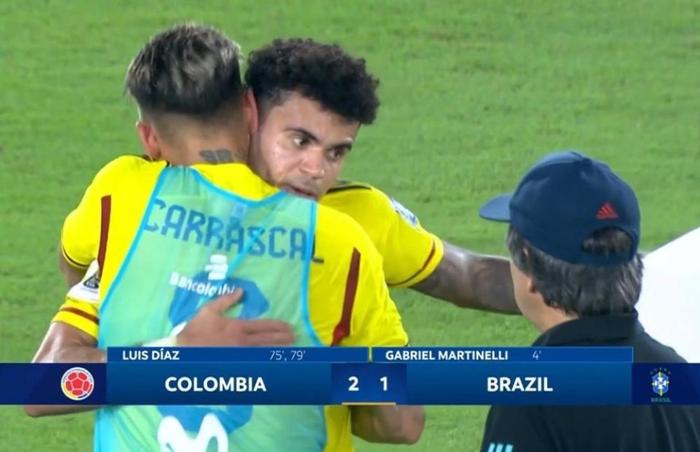 注入精神意志的哥伦比亚！迪亚斯神级表现4分钟2球，巴西输给自己(6)
