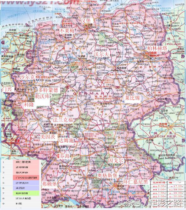 德甲各队所在城市 英超、德甲球队位置地图(3)