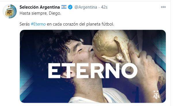 阿根廷为马拉多纳哭泣！梅西：迭戈是永恒的