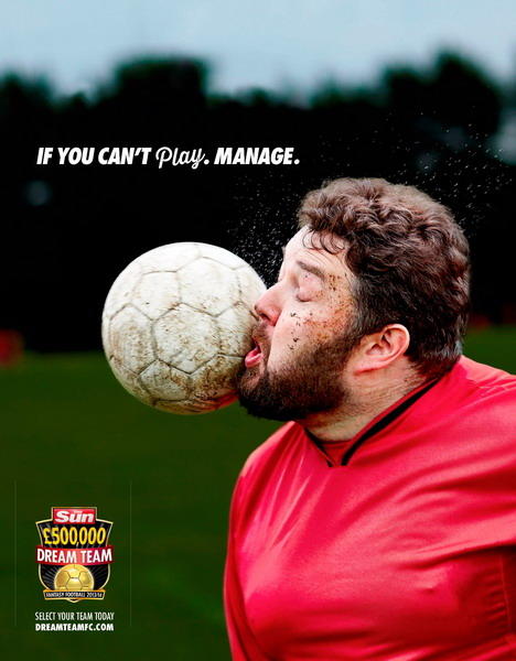 欧冠足球广告 那些妙趣十足的足球创意广告(13)