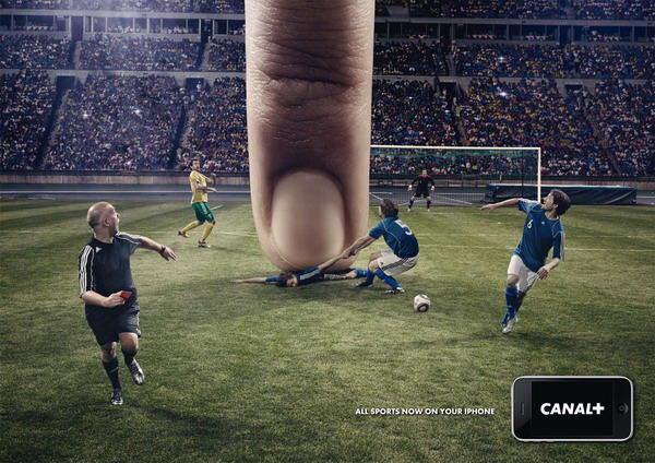 欧冠足球广告 那些妙趣十足的足球创意广告(52)