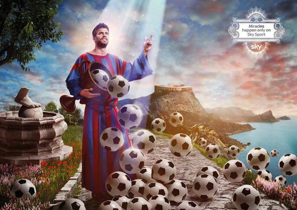 欧冠足球广告 那些妙趣十足的足球创意广告(72)