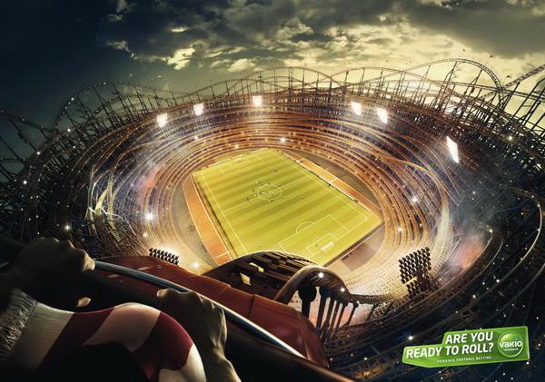 欧冠足球广告 那些妙趣十足的足球创意广告(75)
