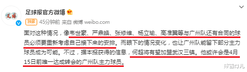韦世豪被拦下，26岁队友却转会，曝广州队仅同意1人+投中超新土豪(4)