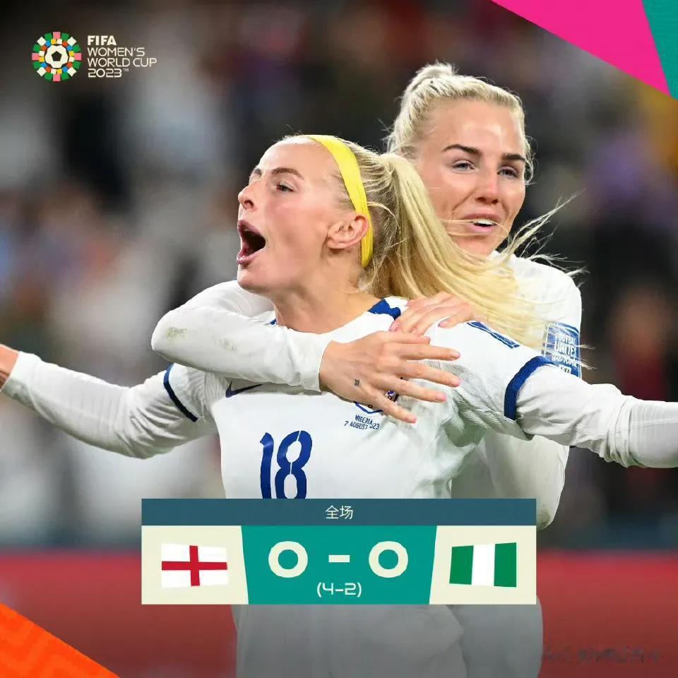 英格兰女足点球艰难赢下尼日利亚，这场的结果也反映出三个事实：

1.全球女足的水