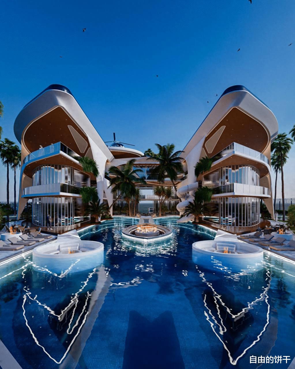 著名建筑师放出梅西迈阿密豪宅概念图：看起来像个多元宇宙的孤岛(4)