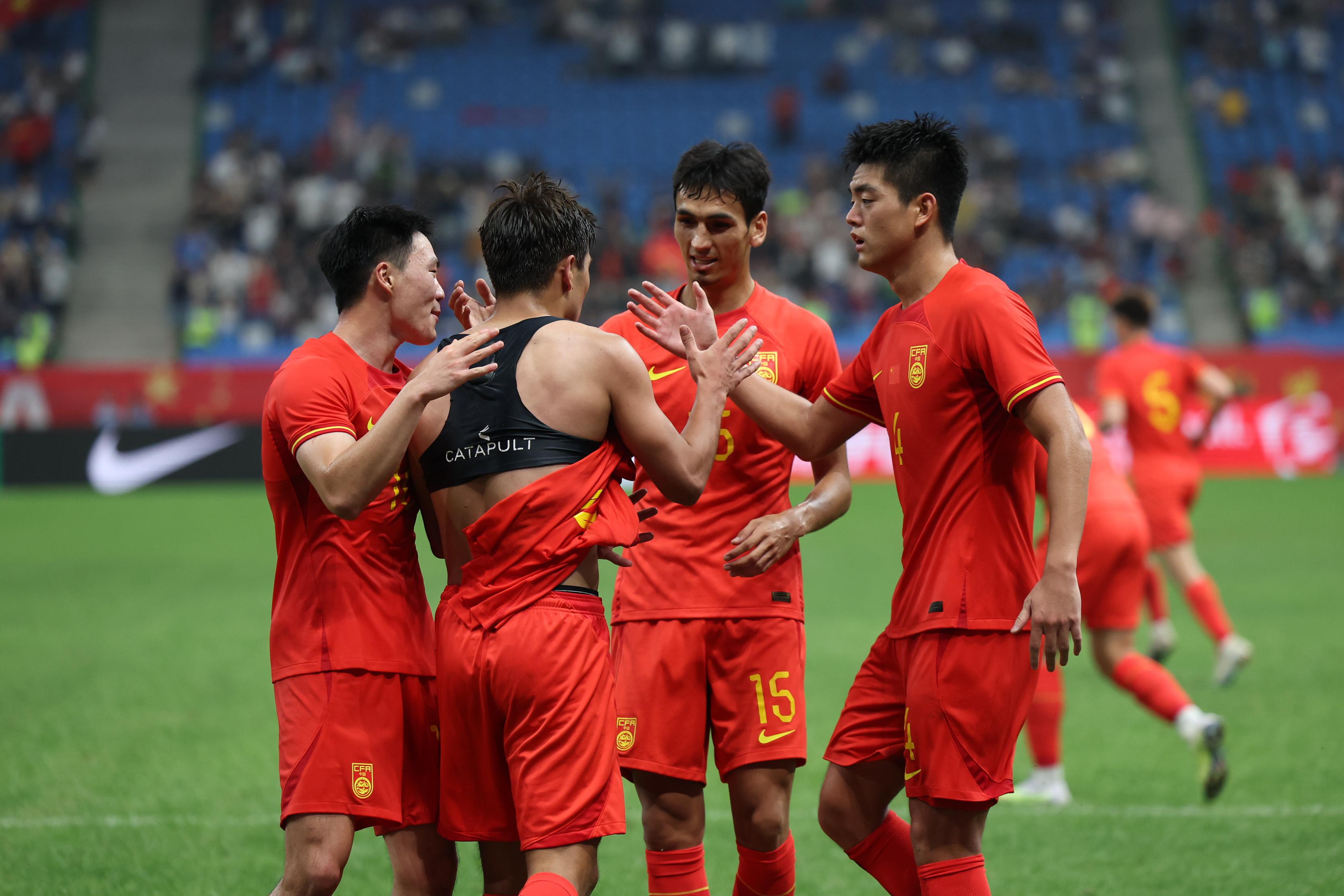U23亚洲杯预选赛暨巴黎奥运会男足亚洲区资格赛：中国胜印度(1)