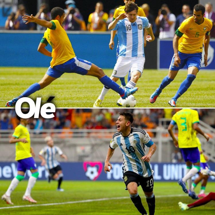 后继有人？在埃切维里之前，上一位对巴西戴帽的阿根廷球员是梅西(1)