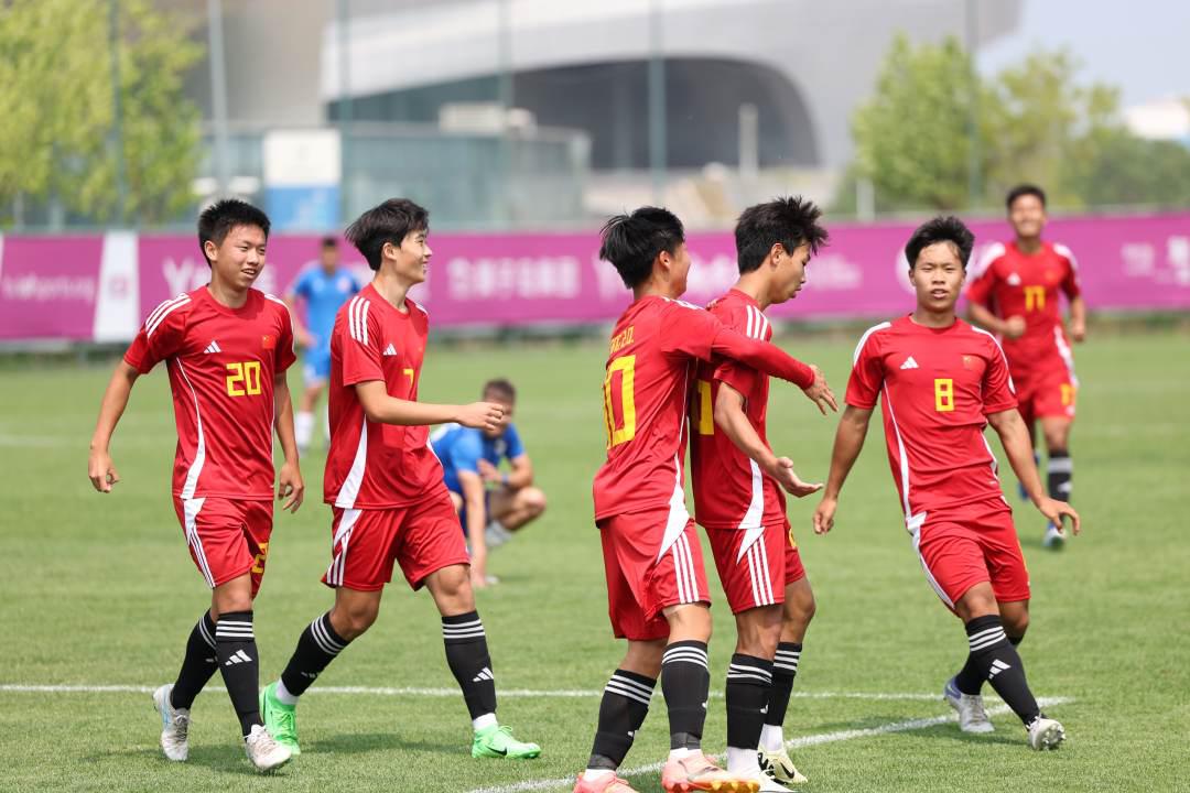 国际中体联足球世界杯，中国男子二队小组赛三连胜